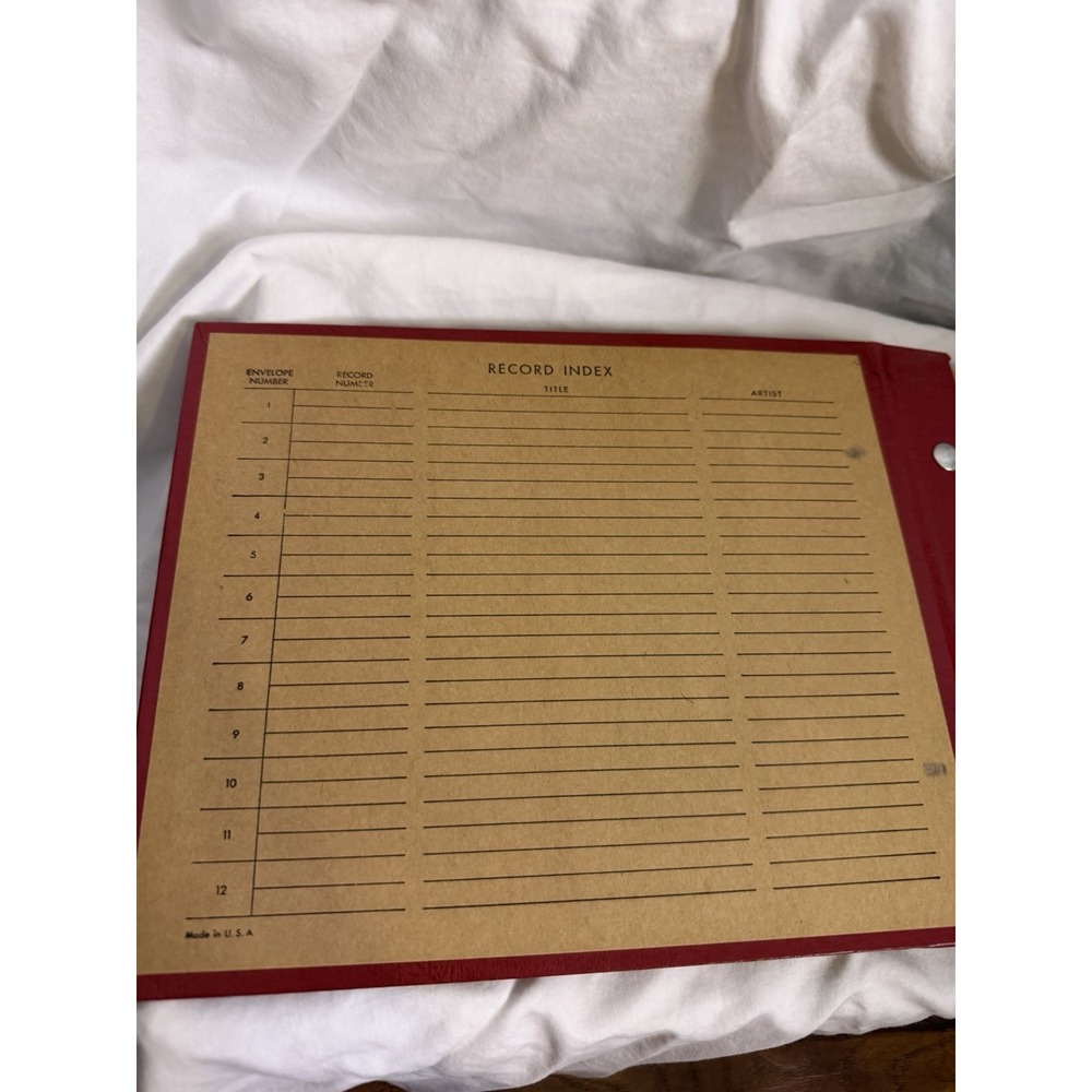 Vintage Dark Red Size 45 Record Holder Album Made In Usa - Picture 5 of 9